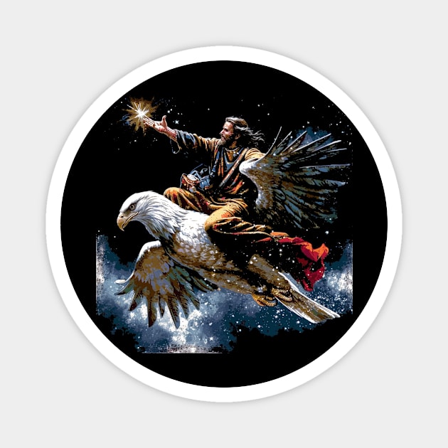 Jezus & Eagle Magnet by JezusPop!